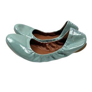 lucky brand patent leather Ballet flats In Minty Blue Women’s Size 6.5